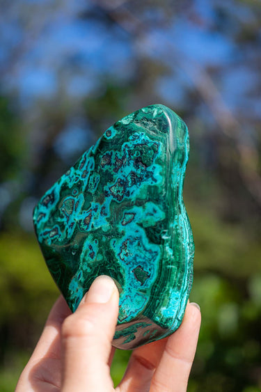 Malachite and Chrysocolla Freeform
